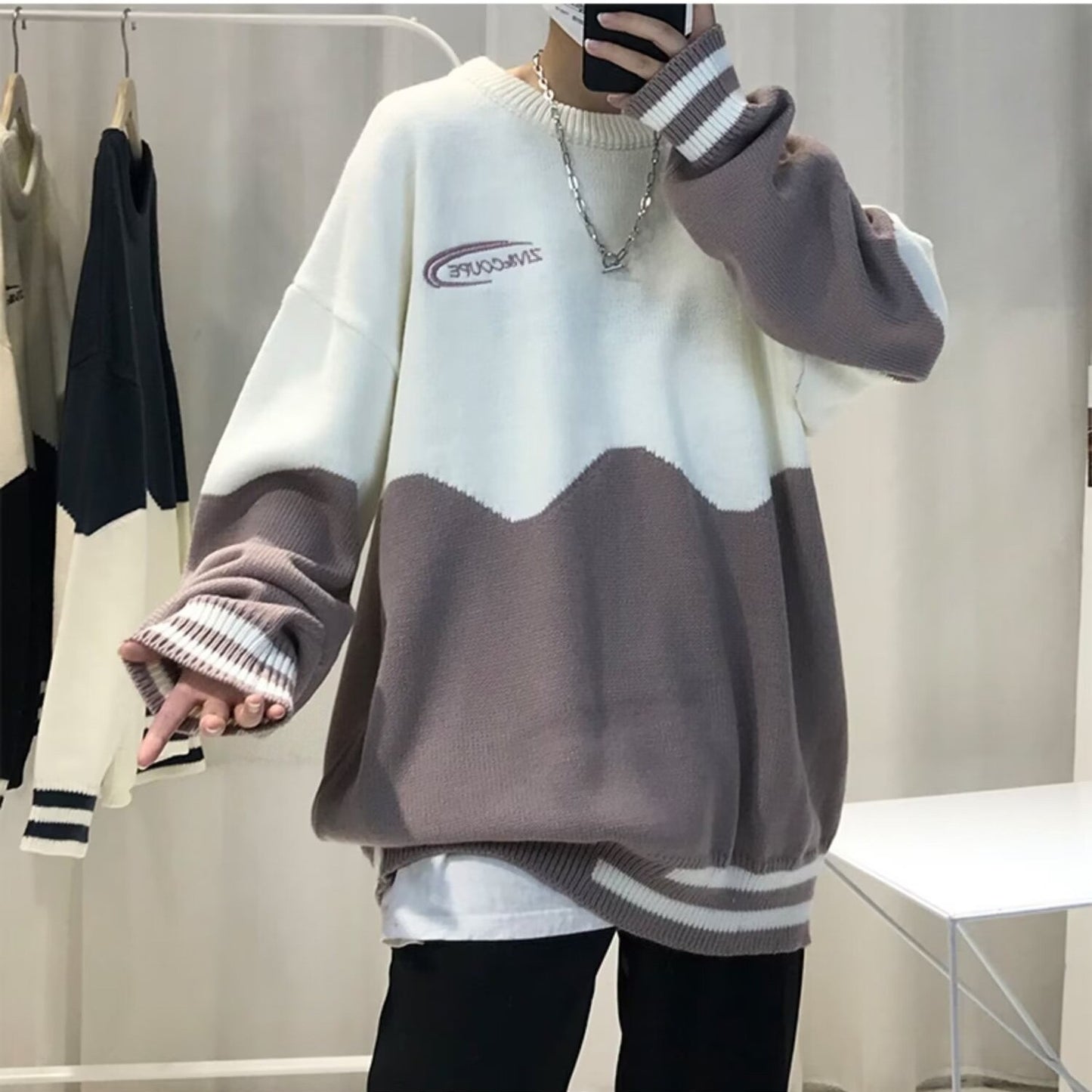 Blocked Autumn Sweater