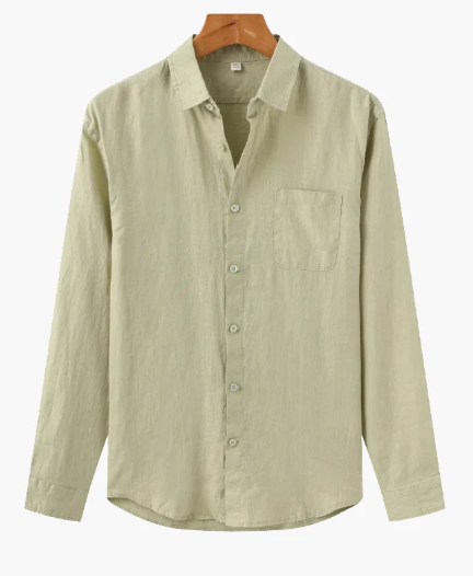 Men's premium linen shirt color options