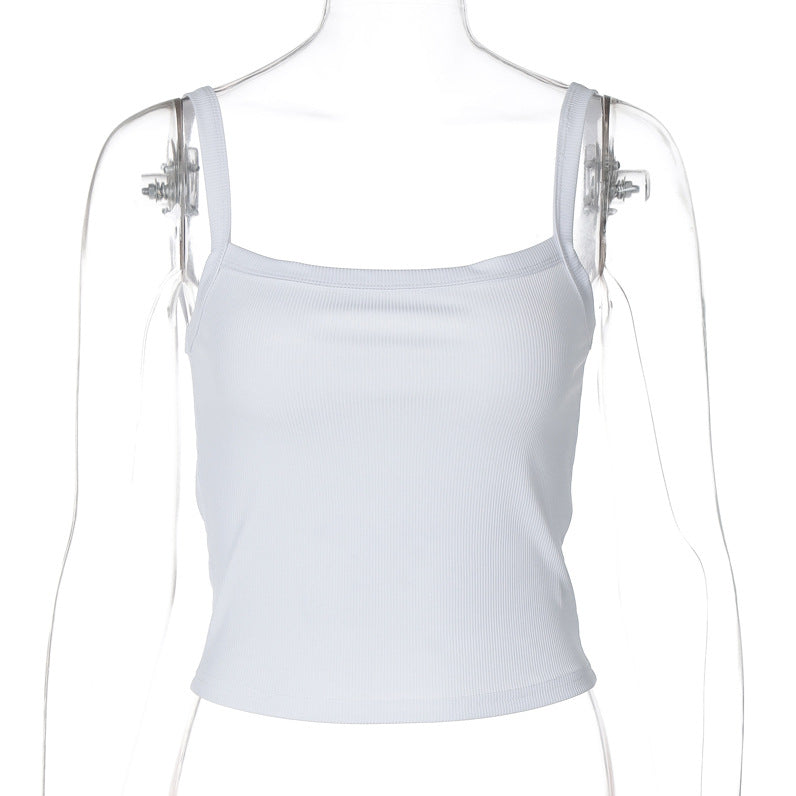 Backless slim camisole full length