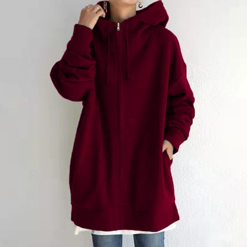 Oversized Hooded Zip Style