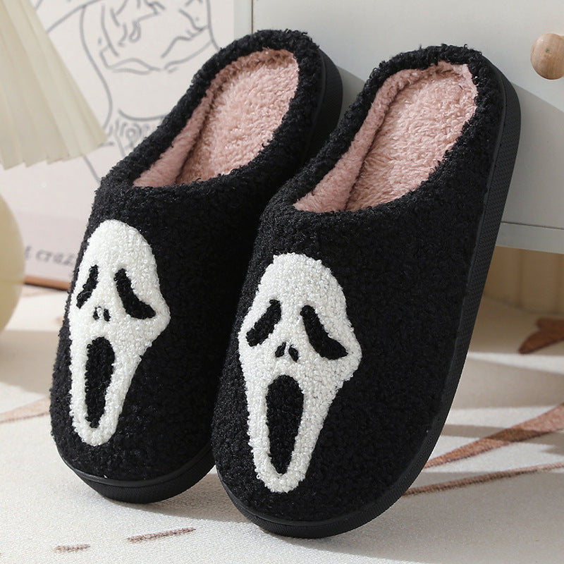 Unisex Skull Cotton Slippers