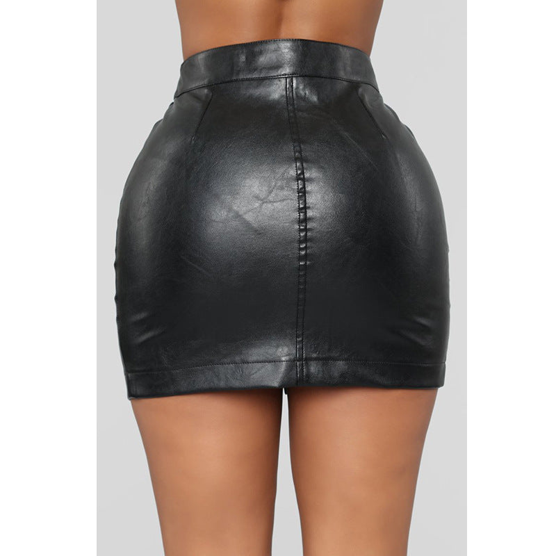 Sexy patchwork skirt lifestyle