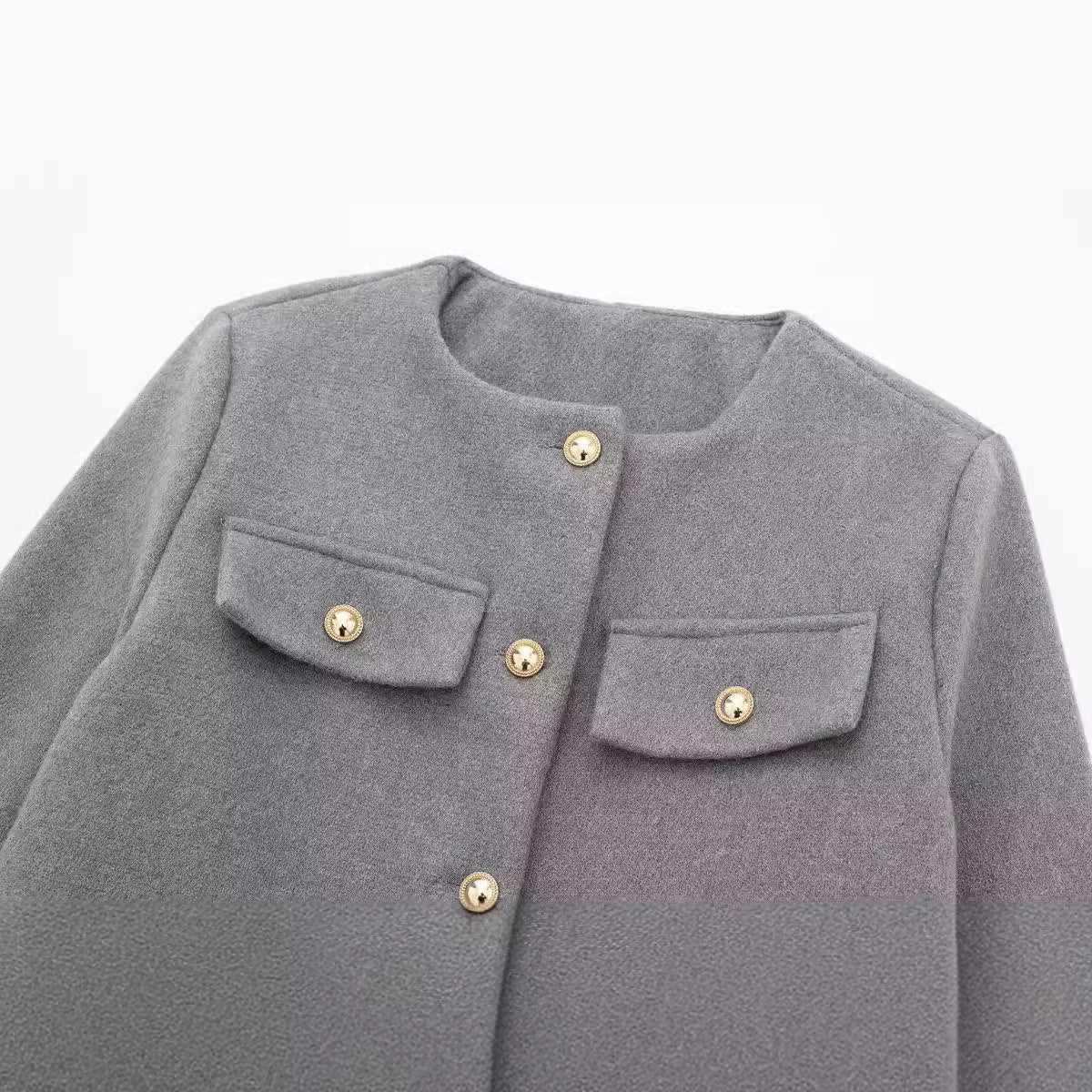 Women's Savile crop blazer side view