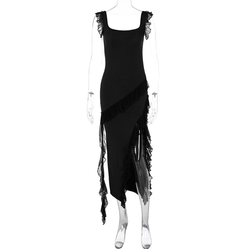 Summer string stitch dress styled