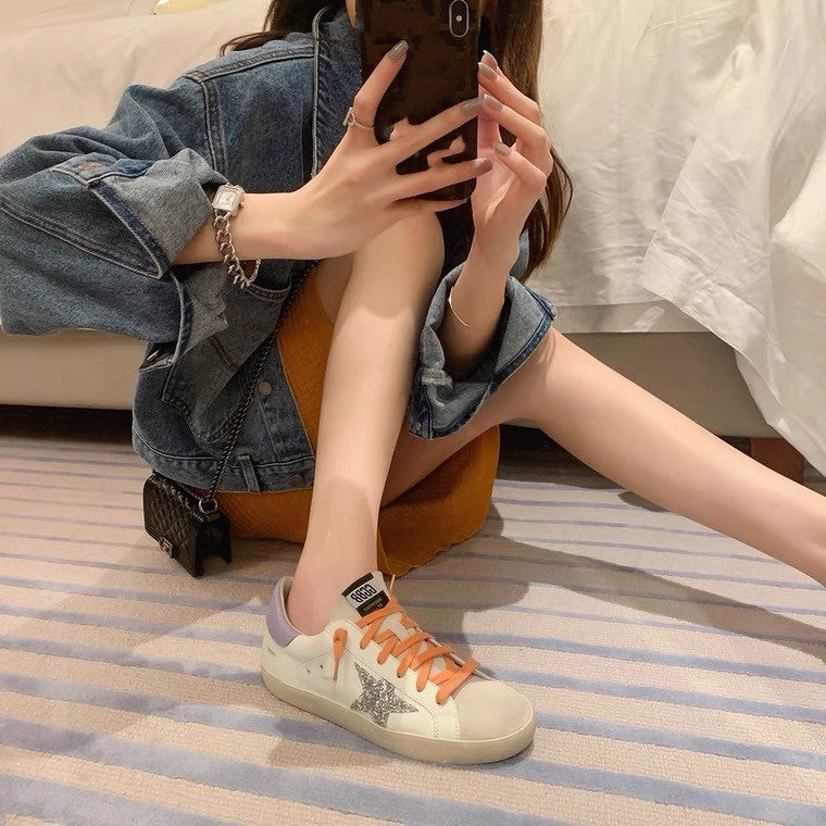 Women's high star sneakers back view