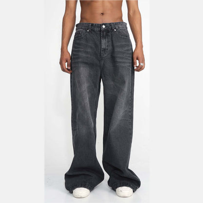 Women's Korean denim trousers lifestyle styled