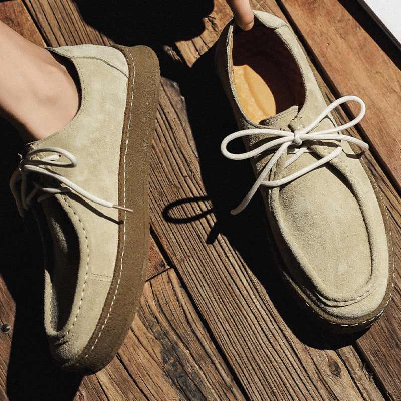 Premium suede city shoes sole view