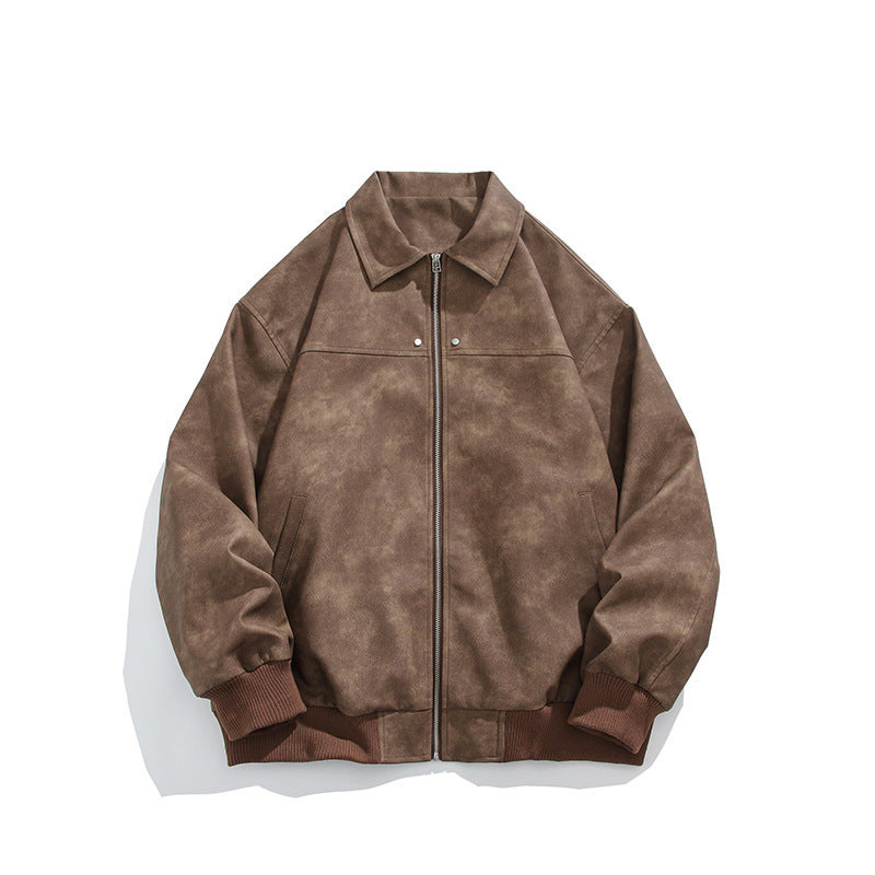 Women's cropped PU leather jacket alternate color