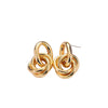 Aurelia gold knot stud earrings everyday old money jewellery