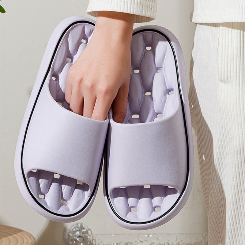 Thick sole home slippers top view