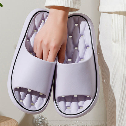 Thick sole home slippers top view