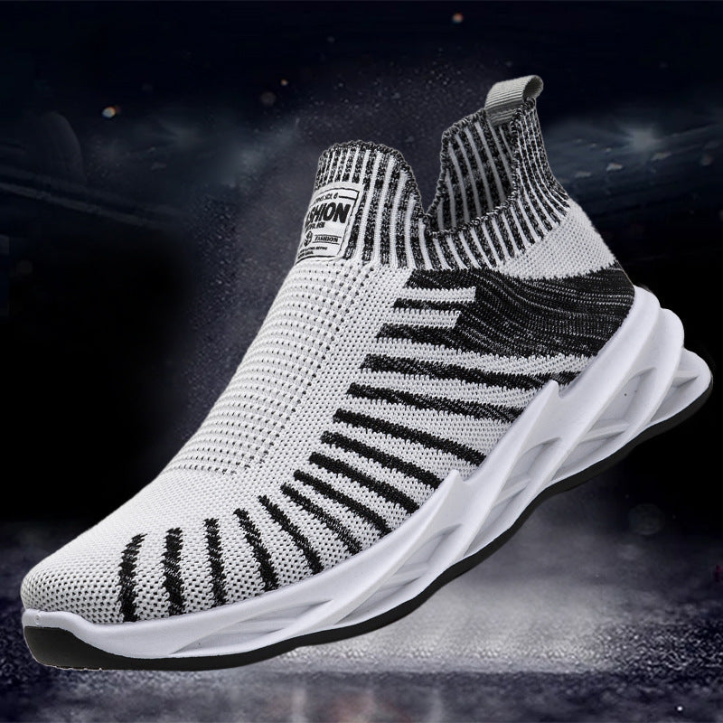 Stripe mesh socks stripe detail