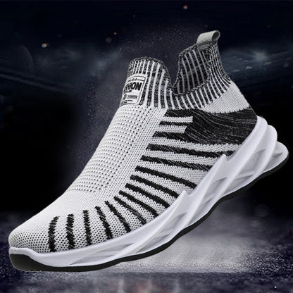 Stripe mesh socks stripe detail