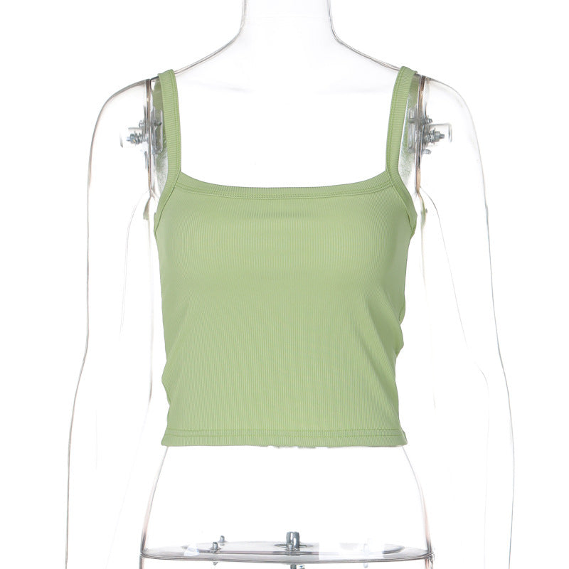 Backless slim camisole color options