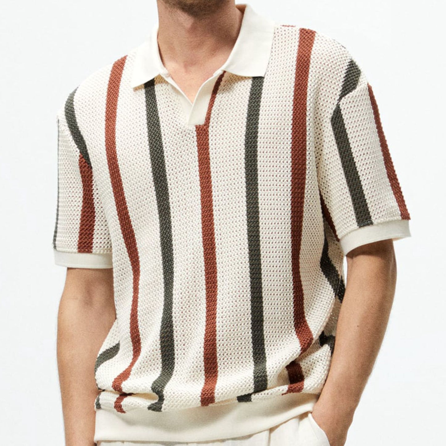 Resort Knit Stripe Polo