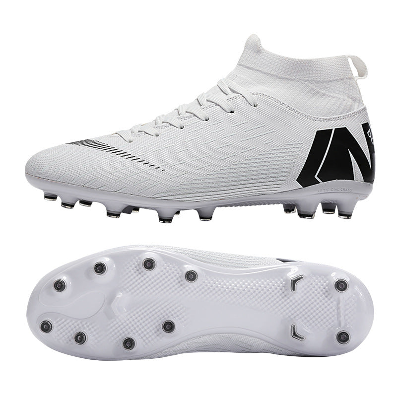 Unisex high top white shoes main view