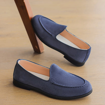 Stirling loafer side view beige