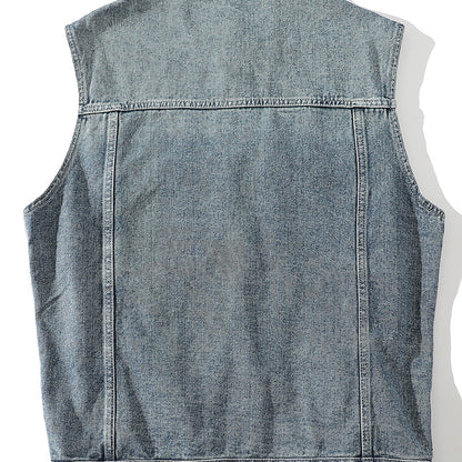 Washed Denim Vest