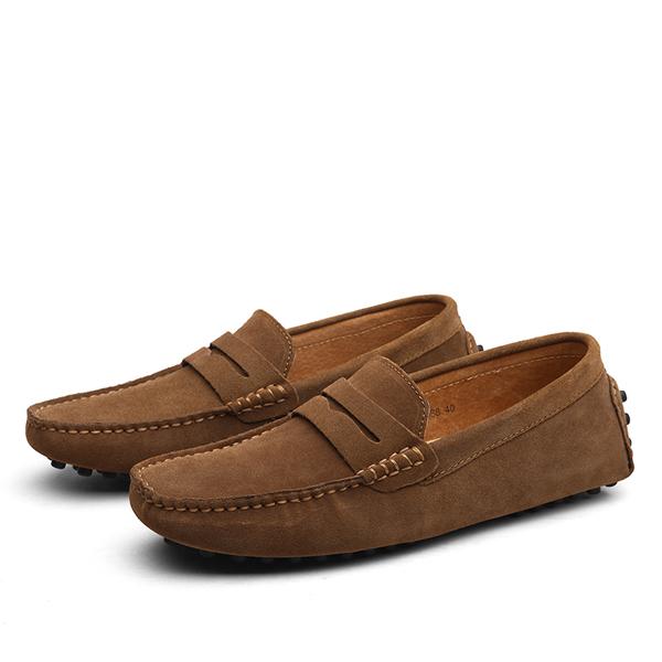 Men's suede driver loafers color option