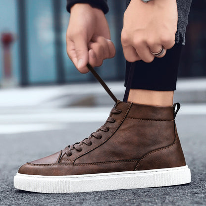 All-match leather shoes toe detail