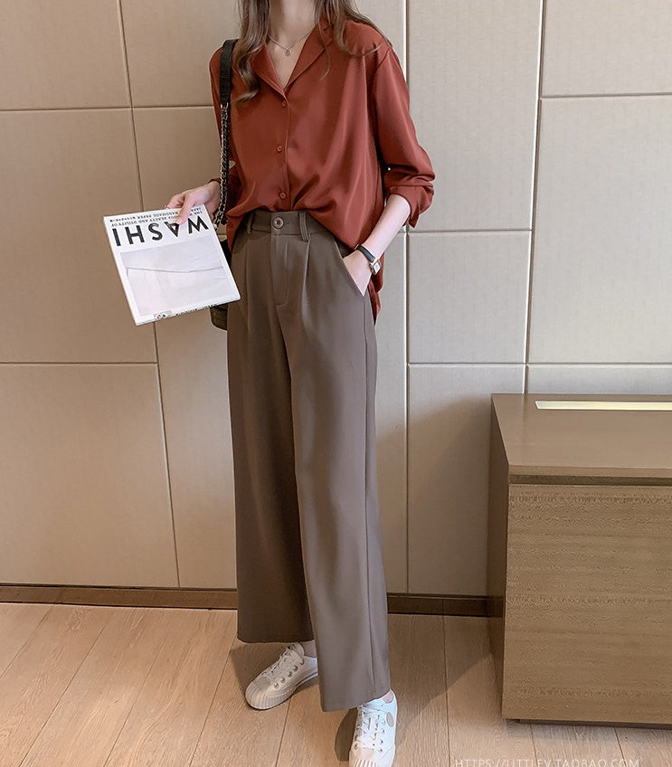 Women's premium classic chic shirt fabric close-up