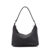 The London woven shoulder handbag old money British style