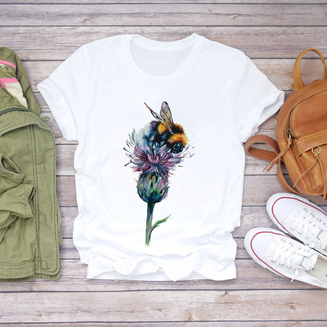 Retro 90s graphic tee color options