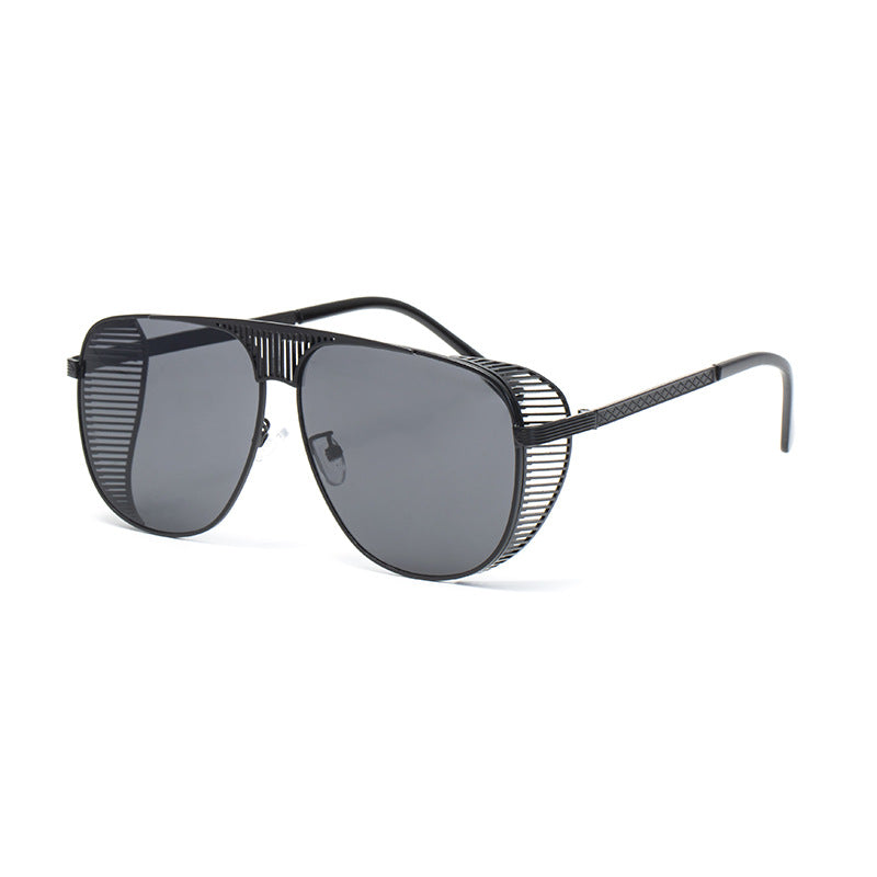 Hollow frame shades on model