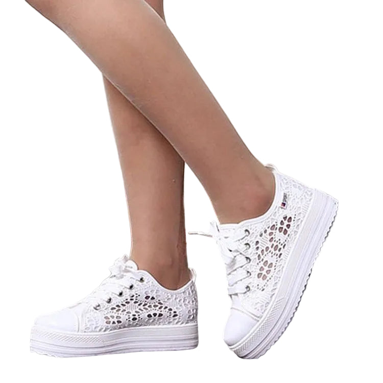 Women's chunky canvas shoes casual fashion footwear