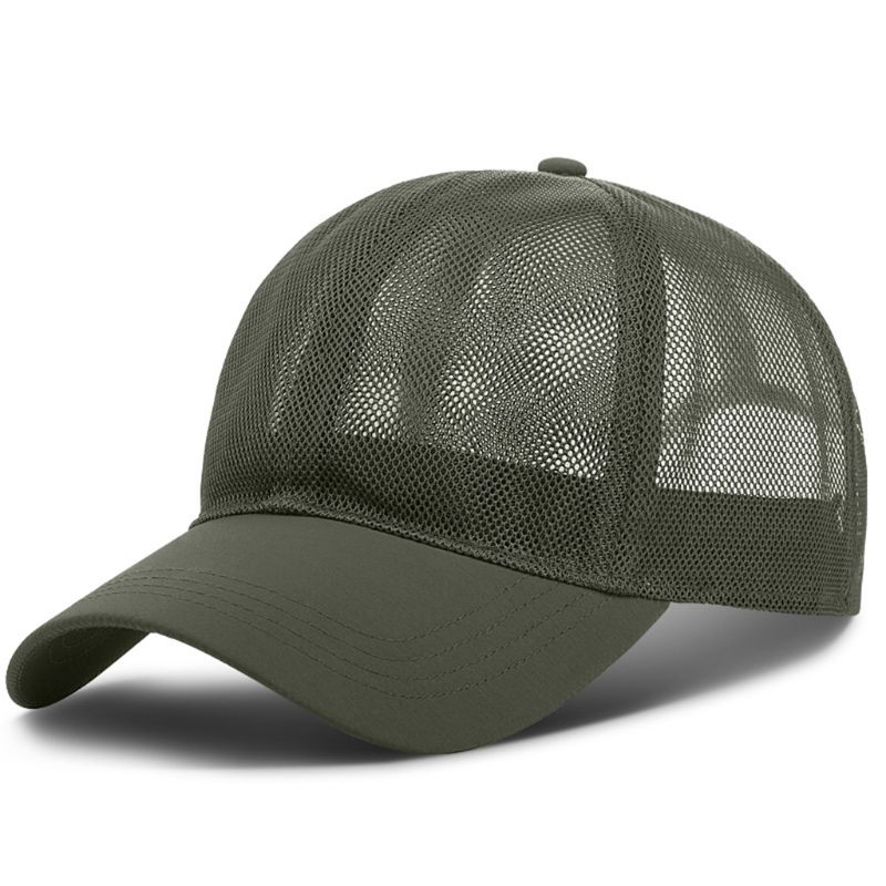 Breathable mesh hat back view