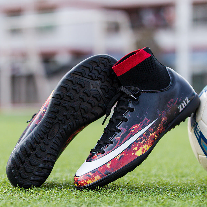 Volcanic rock football shoes sole view