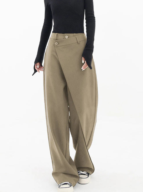 Irregular Wide Leg Pants