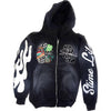 Embroidered Hood Cardigan