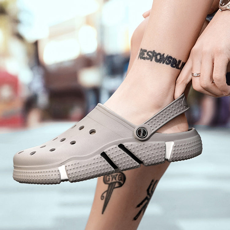 Unisex summer hole sandals side view