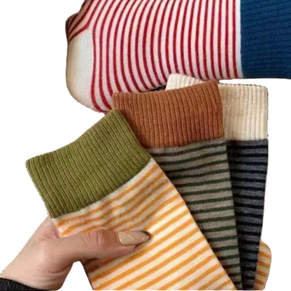 Ruffled polka dot socks main view