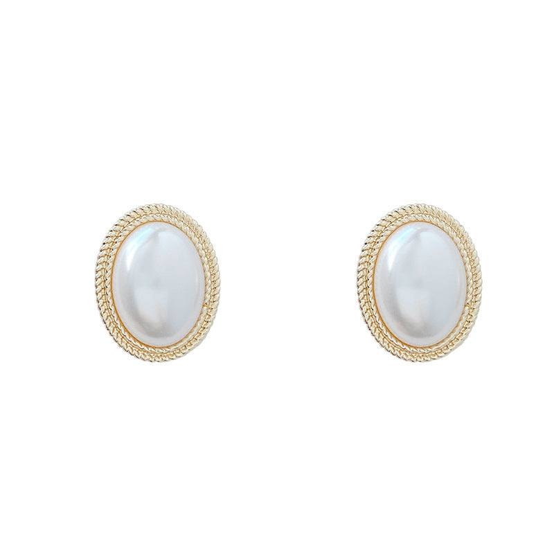 Radiance pearl stud earrings color options