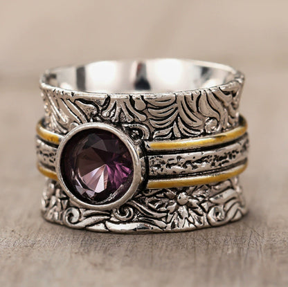 Purple antique ring color options