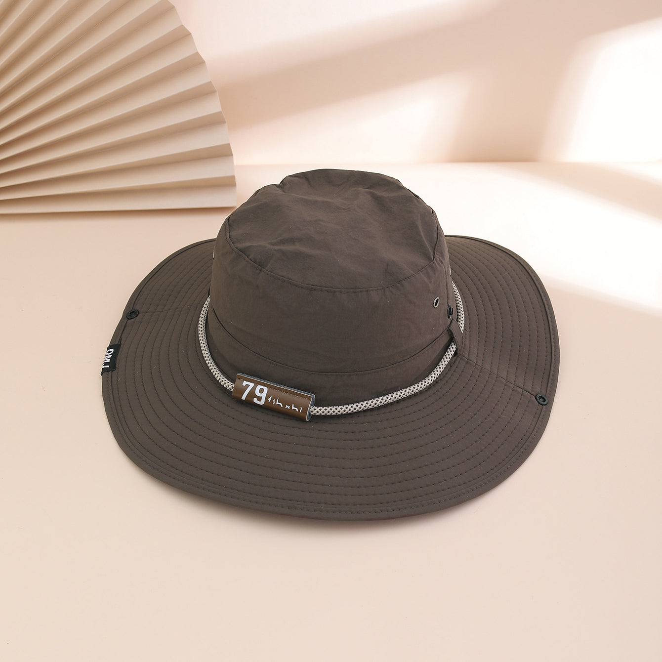 Leather Brim Fisherman Hat