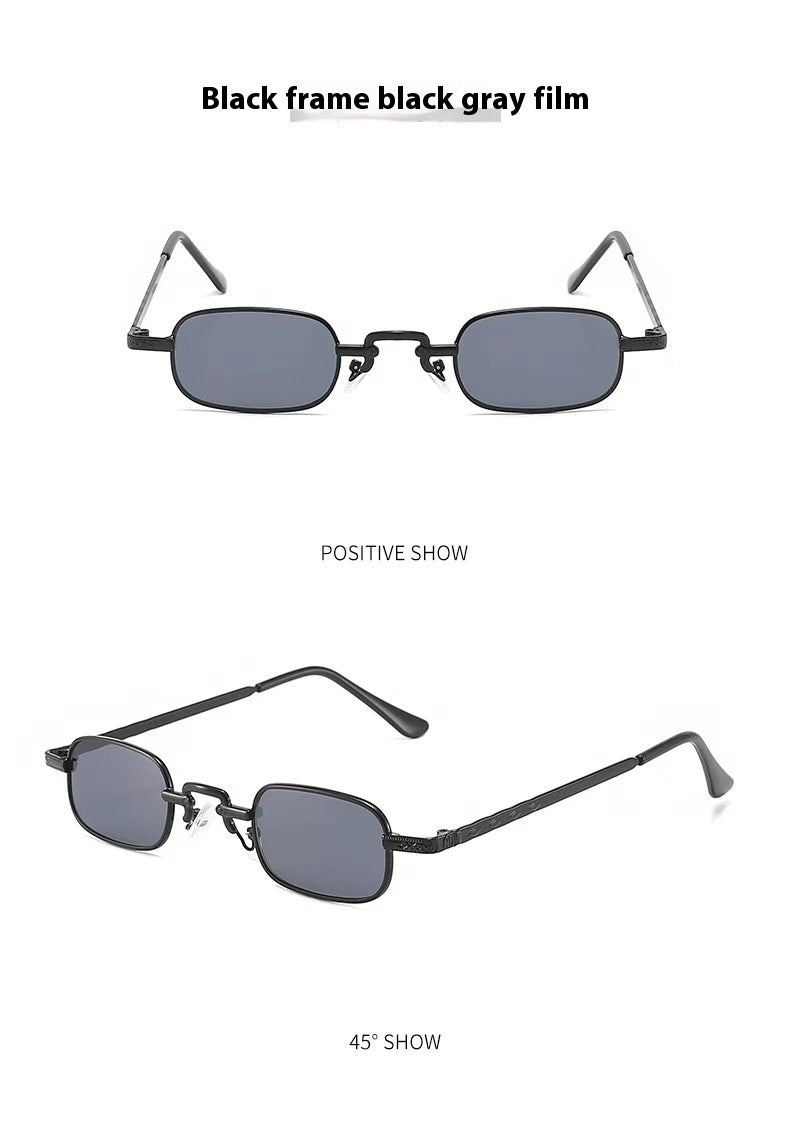 Unisex hip hop sunglasses color options