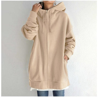 Oversized Hooded Zip Style