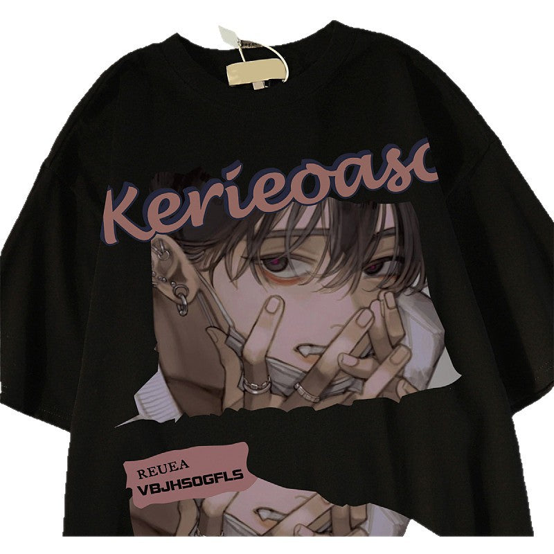 New Anime Cotton Print Tee