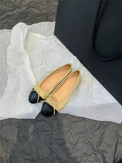Women's flat bowknot ballet shoes alternate color