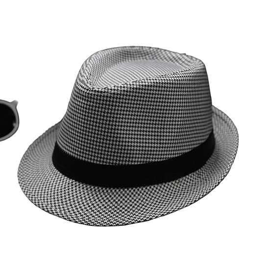 Houndstooth Sun Hat
