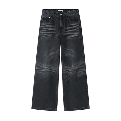 Women's Korean denim trousers trendy casual pants