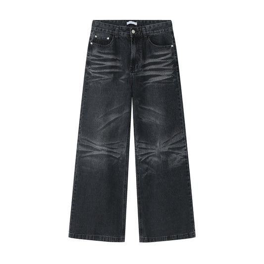 Women's Korean denim trousers trendy casual pants