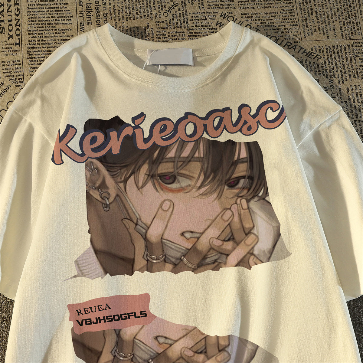New Anime Cotton Print Tee