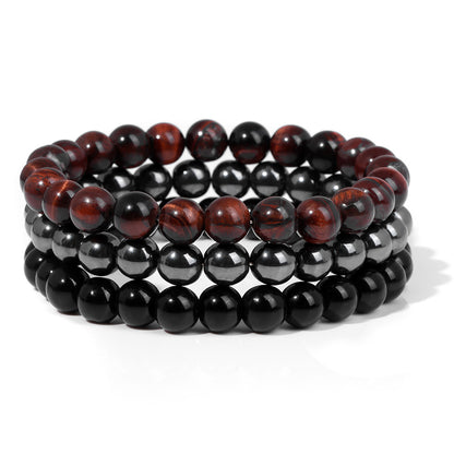 Natural stone bead bracelet stone detail