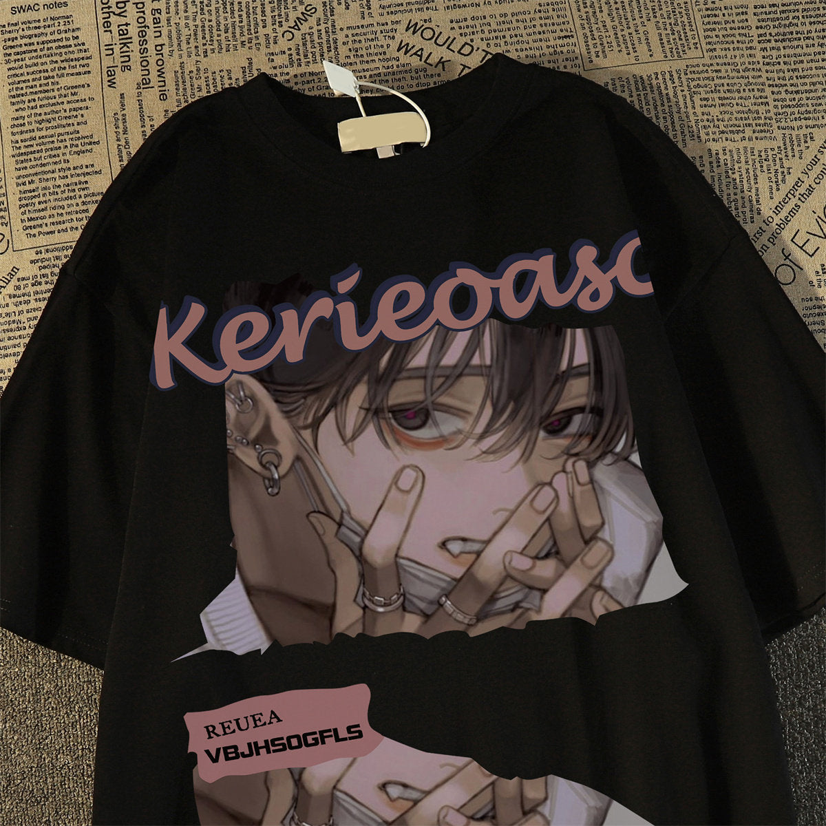 New Anime Cotton Print Tee