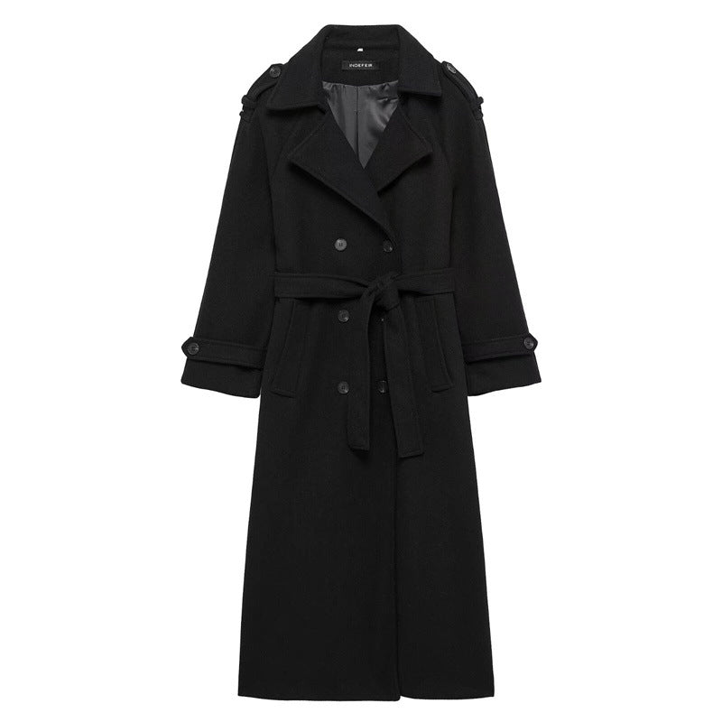 Women's premium heritage trench coat fabric texture