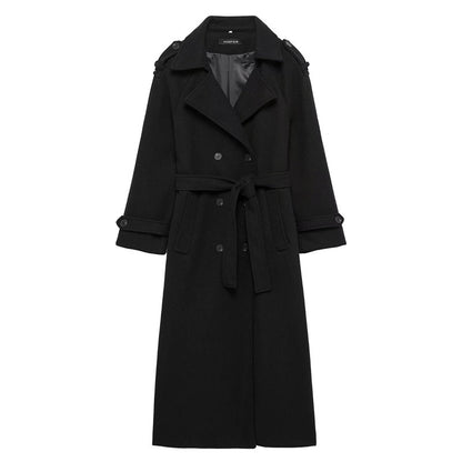 Women's premium heritage trench coat fabric texture